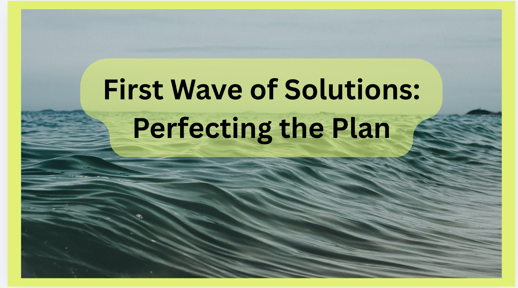 first wave of solutions to the strategy execution problems